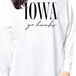Chicka-d Iowa Long Sleeve Shirt White Women Size XL